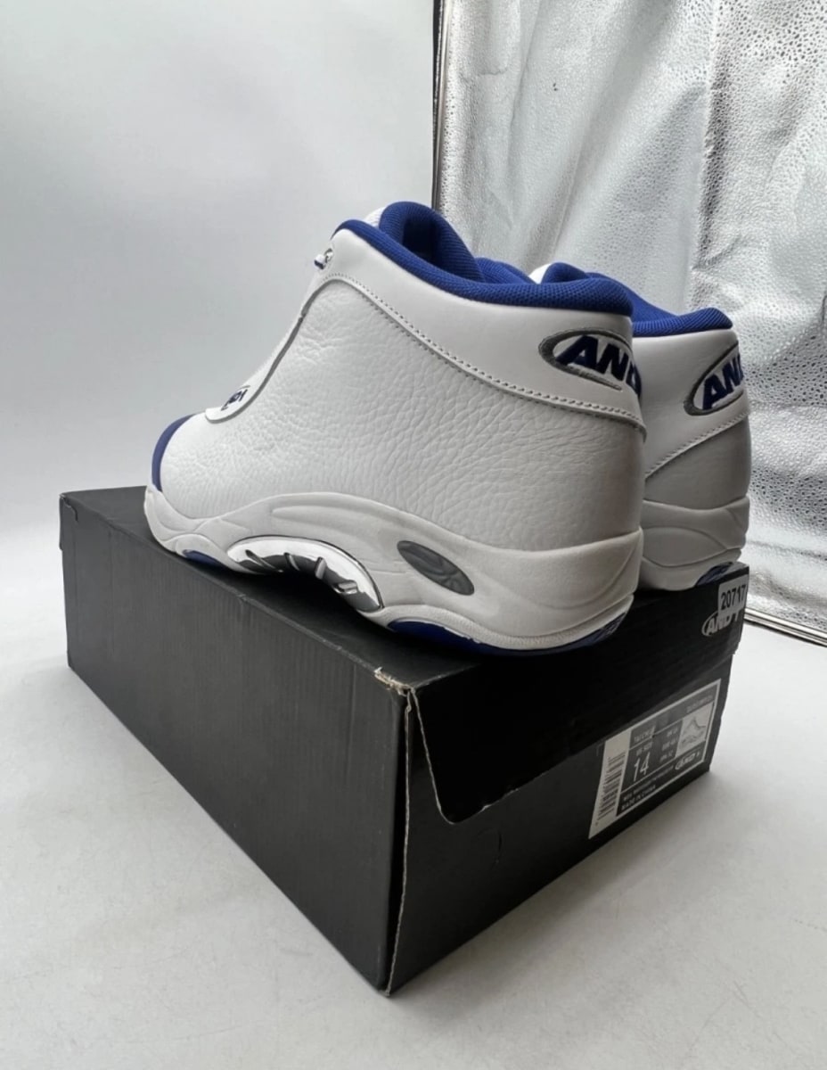 And1 Tai Chi White Navy Blue Silver Grey 14 (Lightly Worn Pre-Owned)And1White/Navy Blue/Silver Grey - Image 6