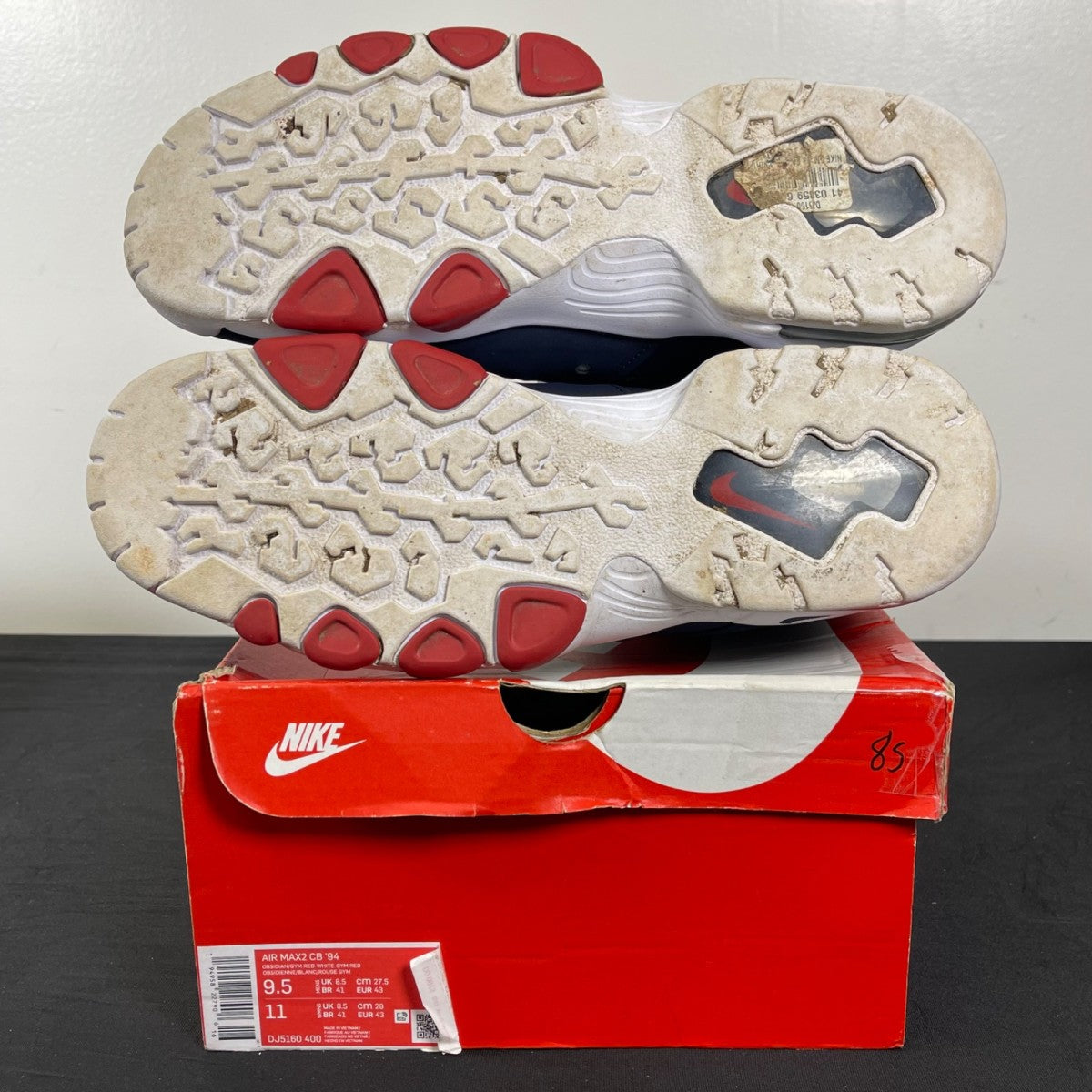 Nike Air Max CB '94 USA (2021) 9.5 (Moderately Worn Pre-Owned)NikeObsidian/Gym Red-White - Image 5