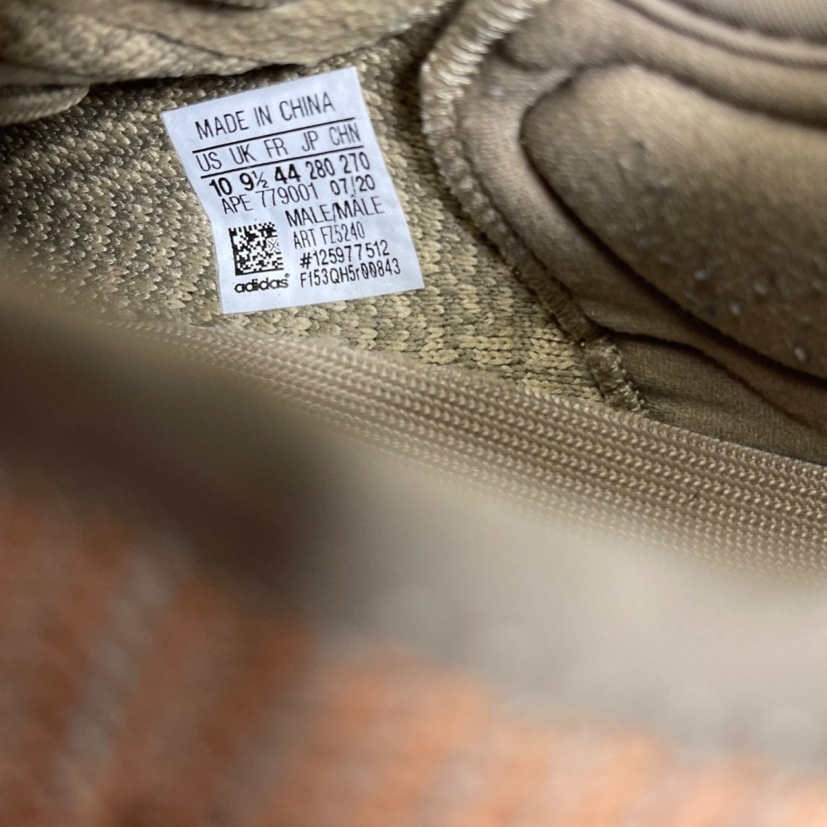 adidas Yeezy Boost 350 V2 Sand Taupe 10 (Moderately Worn Pre-Owned)adidasSand Taupe/Sand Taupe/Sand Taupe - Image 6