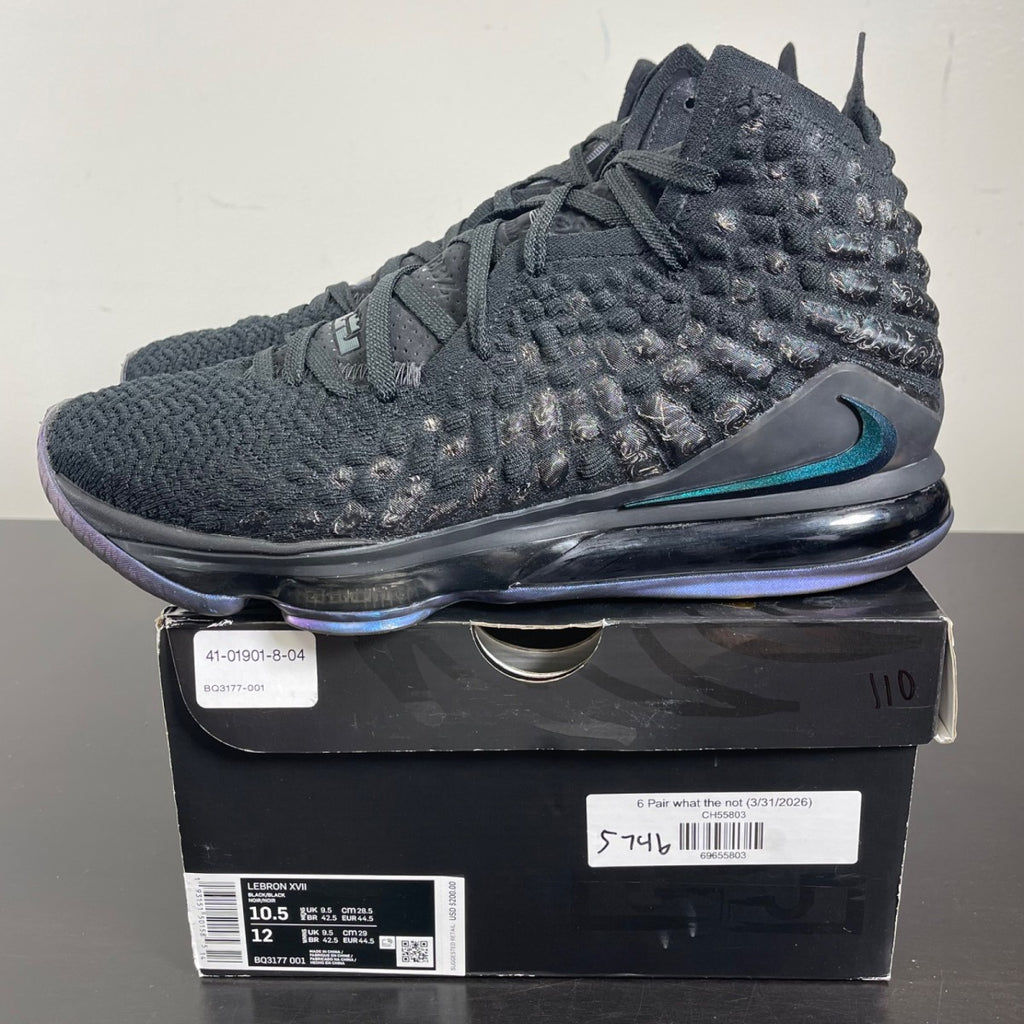 Nike LeBron 17 Global Currency 10.5 (Moderately Worn Pre-Owned)NikeBlack/Black - Image 3