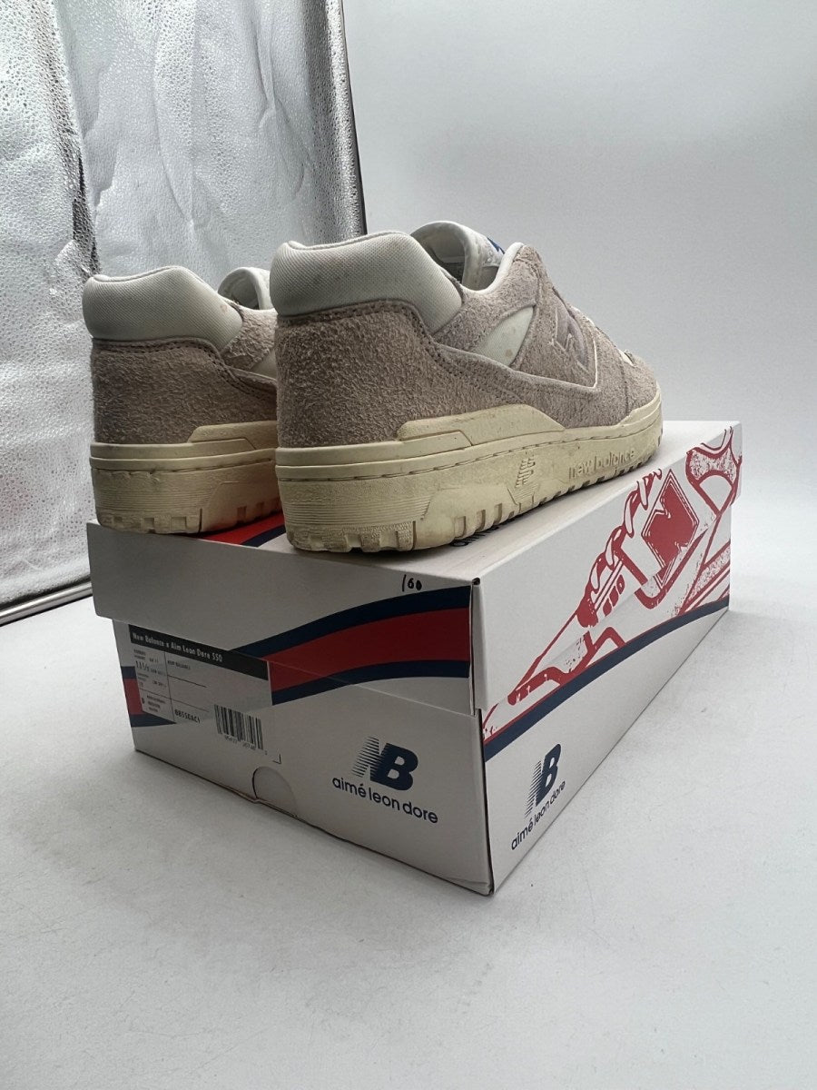 New Balance 550 Aime Leon Dore Grey Suede 11.5 (Lightly Worn Pre-Owned)New BalanceGrey/White/Blue - Image 5