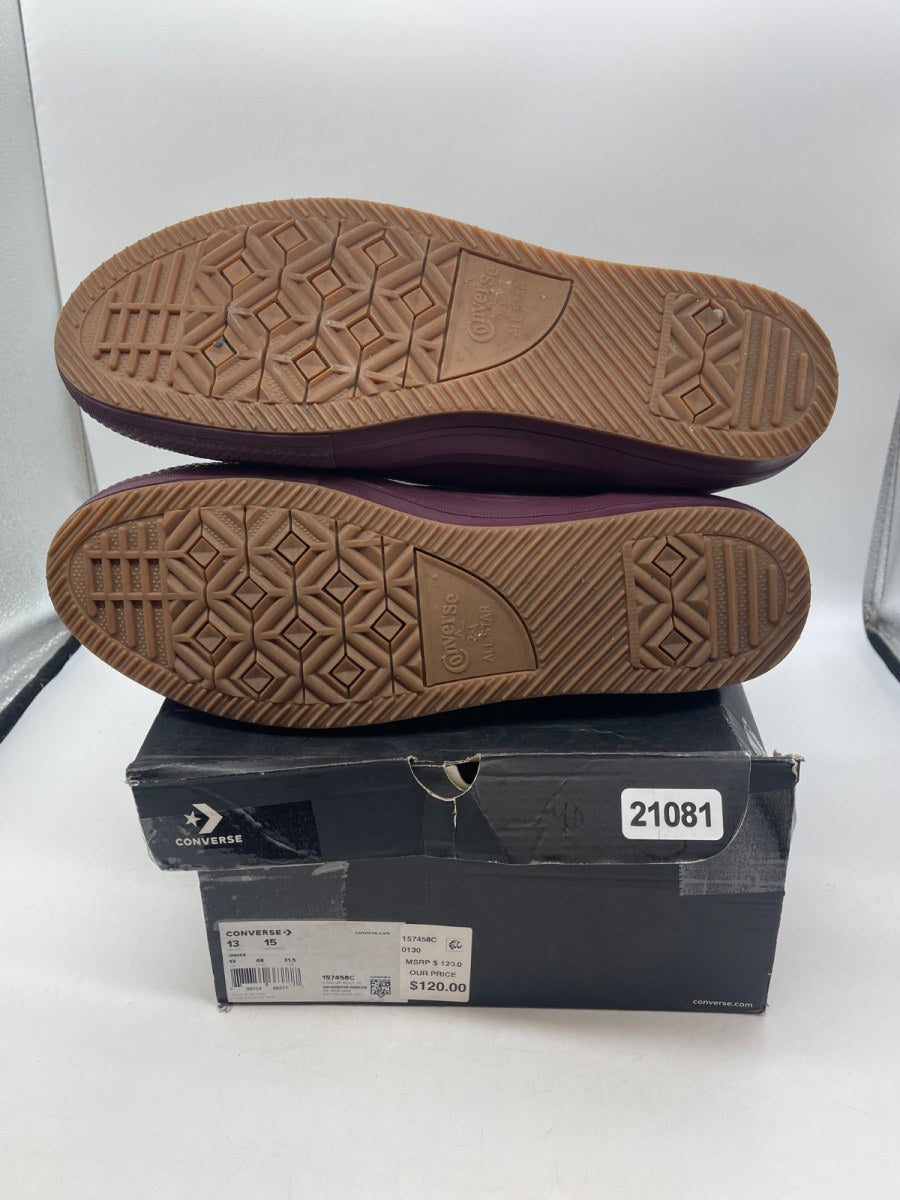 Converse Chuck Taylor All Star Waterproof Hi 'Dark Sangria' 13 (Moderately Worn Pre-Owned) - Image 7