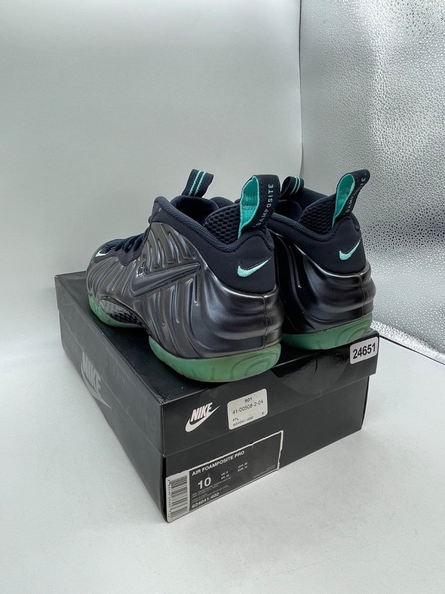 Nike Air Foamposite Pro Dark Obsidian 10 (Moderately Worn Pre-Owned)NikeDark Obsidian/Dark Obsidian-Blue Aquamarine - Image 4