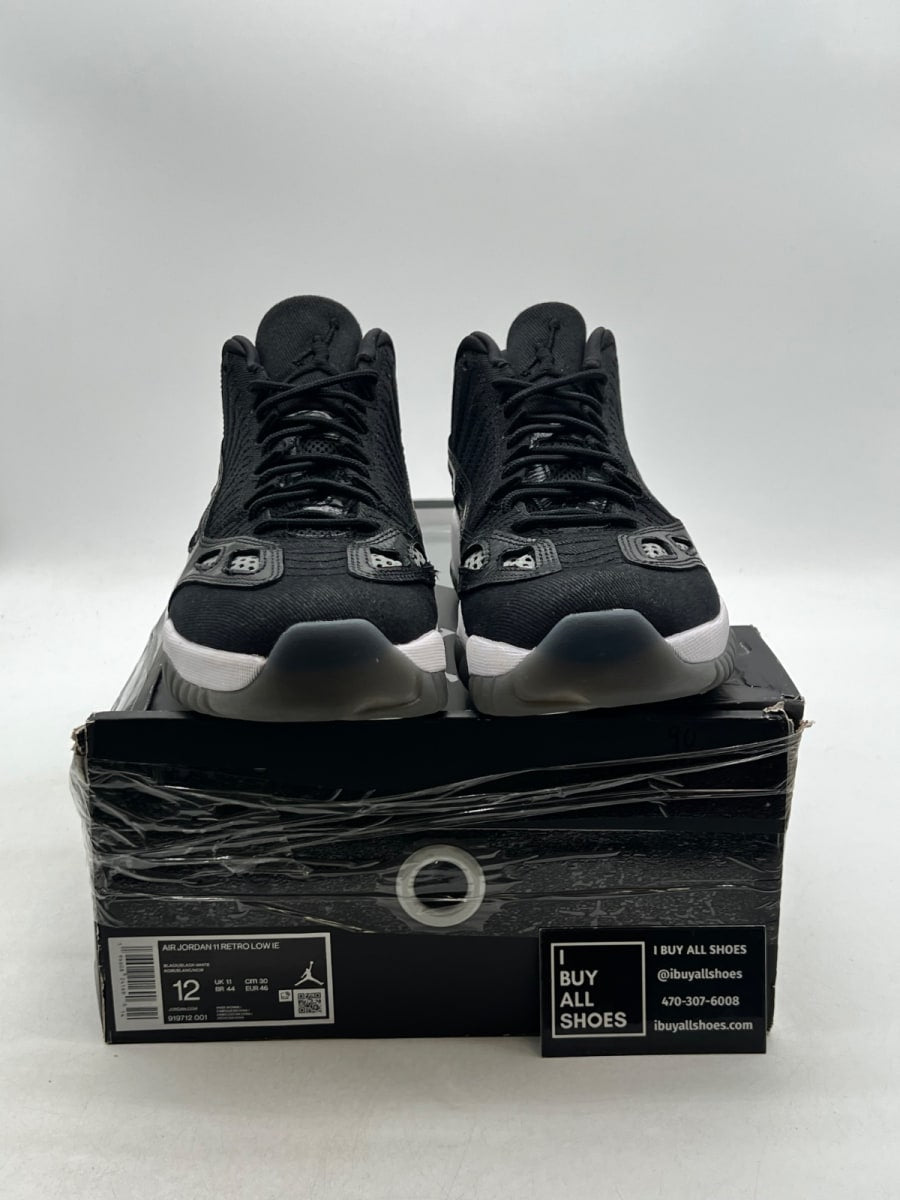 Jordan 11 Retro Low IE Craft Black White 12 (Moderately Worn Pre-Owned) - Image 2