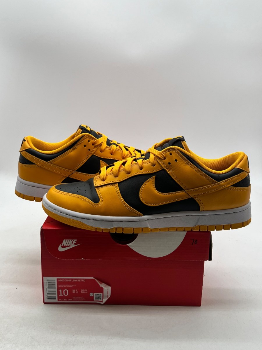 Nike Dunk Low Championship Goldenrod (2021) 10 (Moderately Worn Pre-Owned)NikeBlack/Goldenrod/White - Image 1
