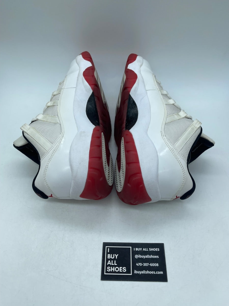 Jordan 11 Retro Low White Red (2012) 12 (Heavily Worn Pre-Owned) - Image 6