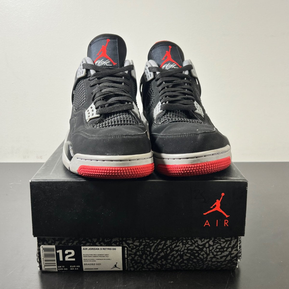 Jordan 11 Retro Space Jam (2016) 12 (Heavily Worn Pre-Owned)JordanBlack/Dark Concord-White - Image 2