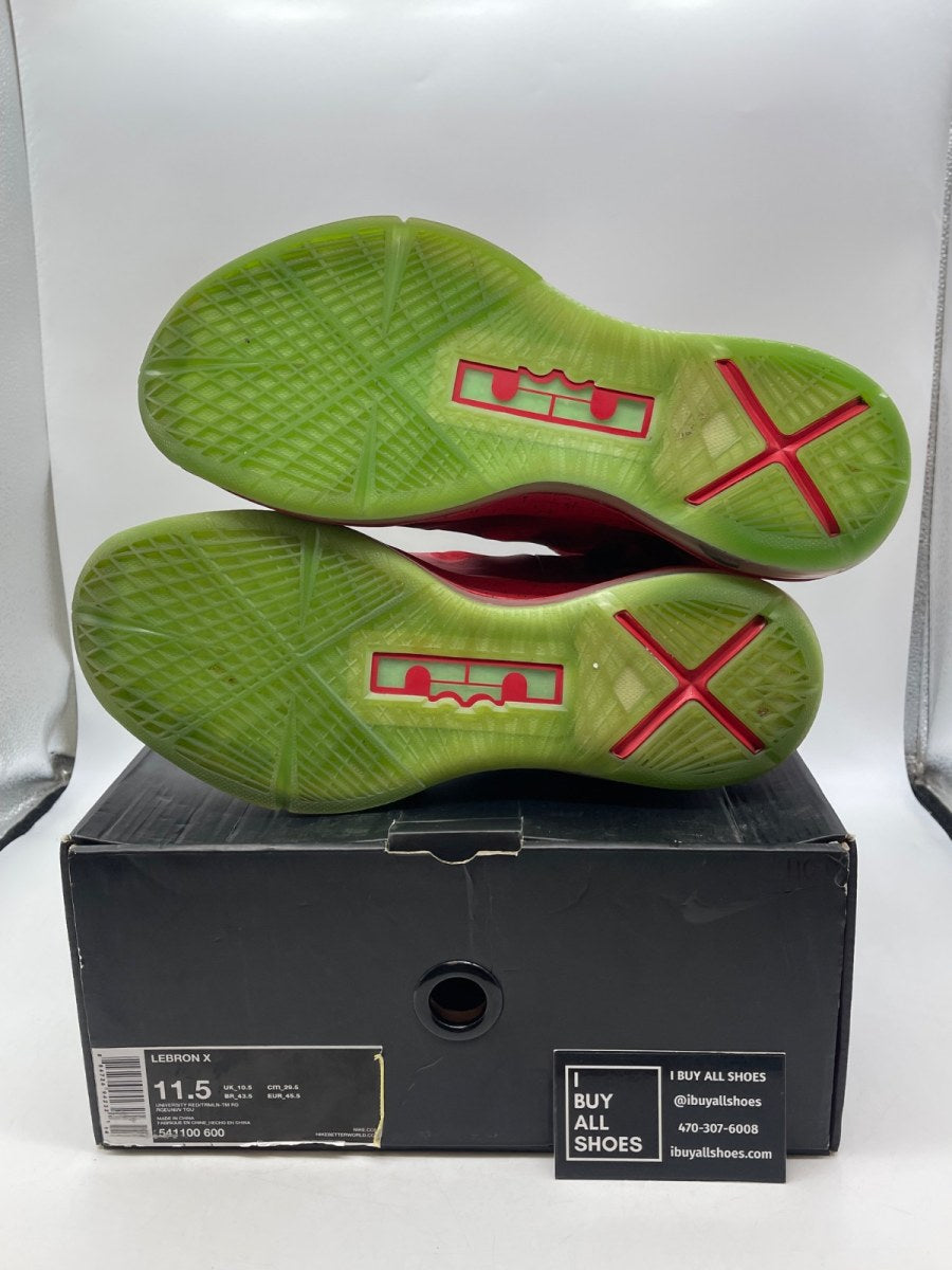 Nike LeBron X Christmas 11.5 (Heavily Worn Pre-Owned) - Image 7