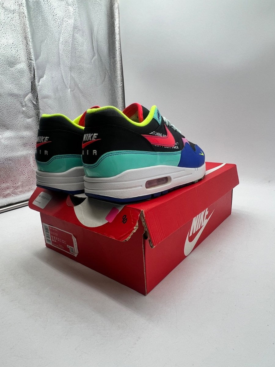 Nike Air Max 1 Black Hyper Grape 11.5 (Lightly Worn Pre-Owned)NikeBlack/Hyper Grape/Hyper Royal/Laser Crimson - Image 5