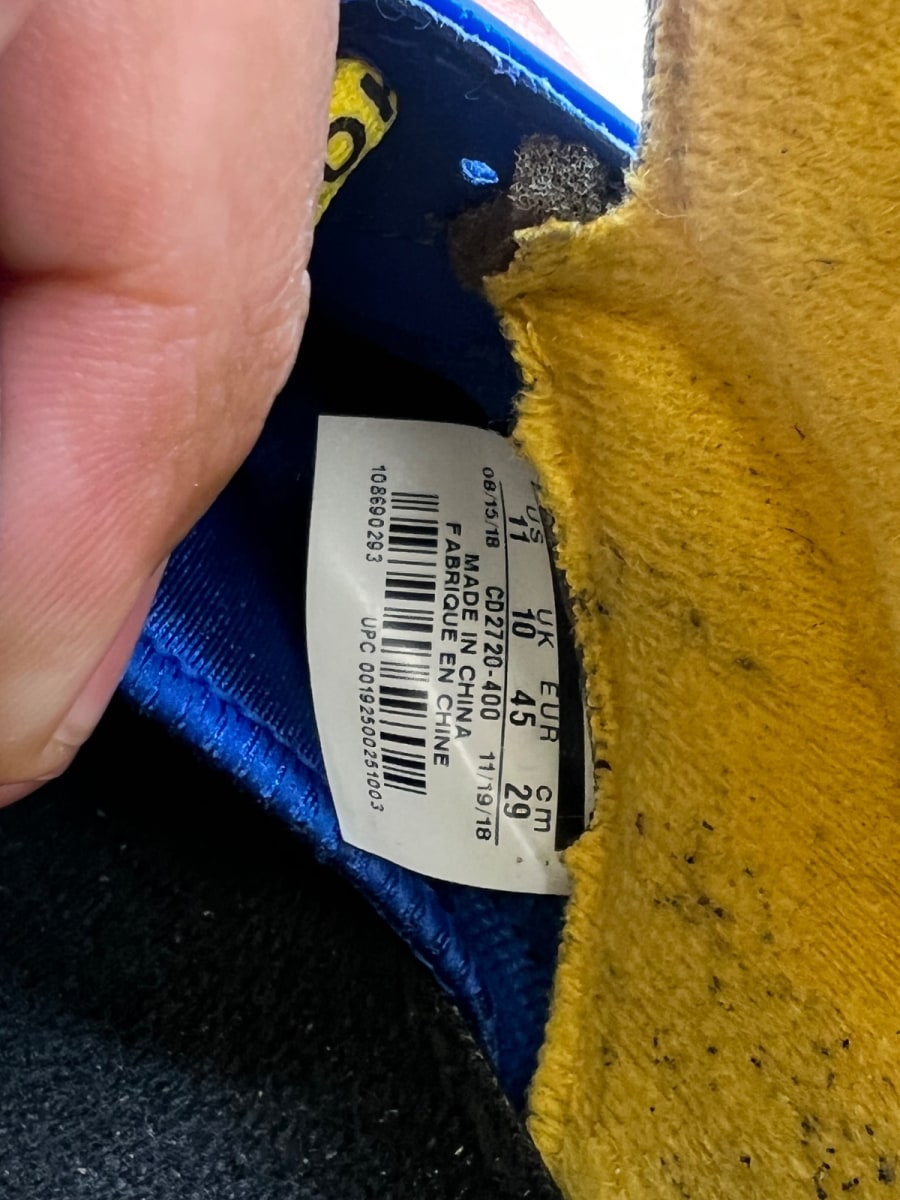 Jordan 5 Retro JSP Laney Varsity Royal 11 (Heavily Worn Pre-Owned)JordanVarsity Royal/Varsity Maize-Light Charcoal - Image 6