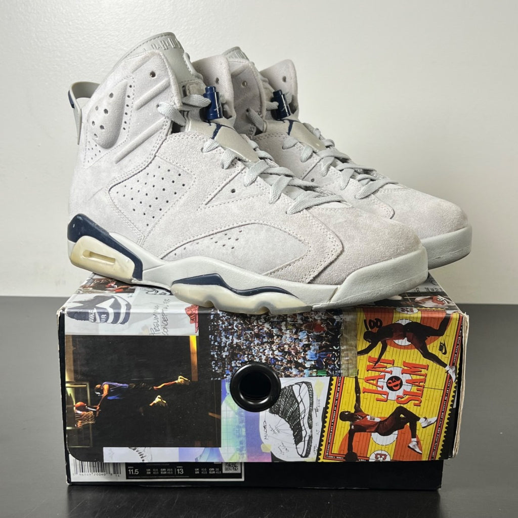 Jordan 6 Retro Georgetown (2022) 11.5 (Lightly Worn Pre-Owned)JordanMagnet/College Navy - Image 1