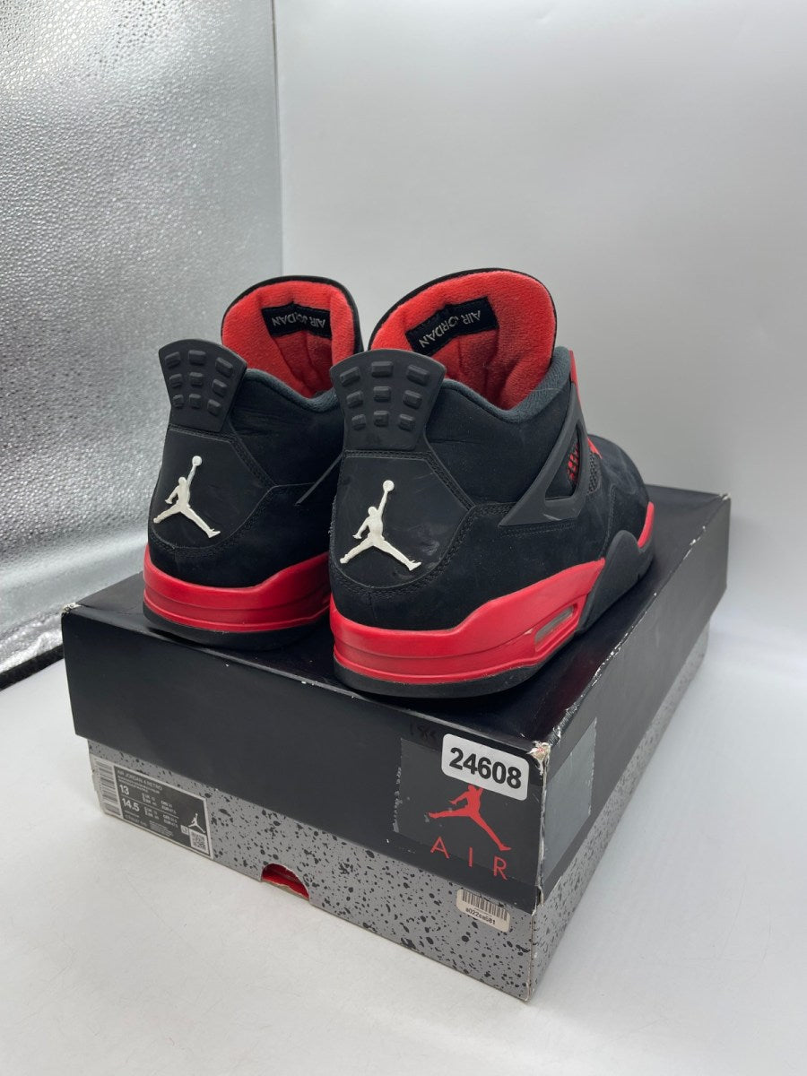 Jordan 4 Retro Red Thunder 13 (Moderately Worn Pre-Owned)JordanBlack/Multi-Color-Multi-Color-Crimson - Image 5