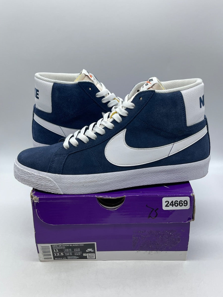 Nike Zoom Blazer Mid SB 'Navy' 11 (Moderately Worn Pre-Owned)Nike - Image 1