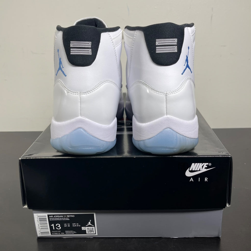 Jordan 11 Retro Legend Blue (2024) 13 (Moderately Worn Pre-Owned)JordanWhite/Legend Blue/Black - Image 4