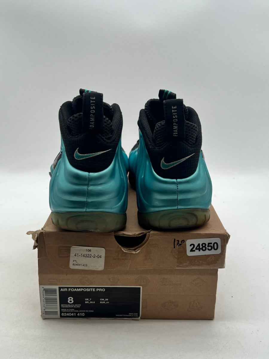 Nike Air Foamposite Pro Electric Blue 8 (Moderately Worn Pre-Owned)NikeRetro/Black-White - Image 5