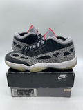 Jordan 11 Retro Low IE Black Cement 8 (Moderately Worn Pre-Owned) - Image 1
