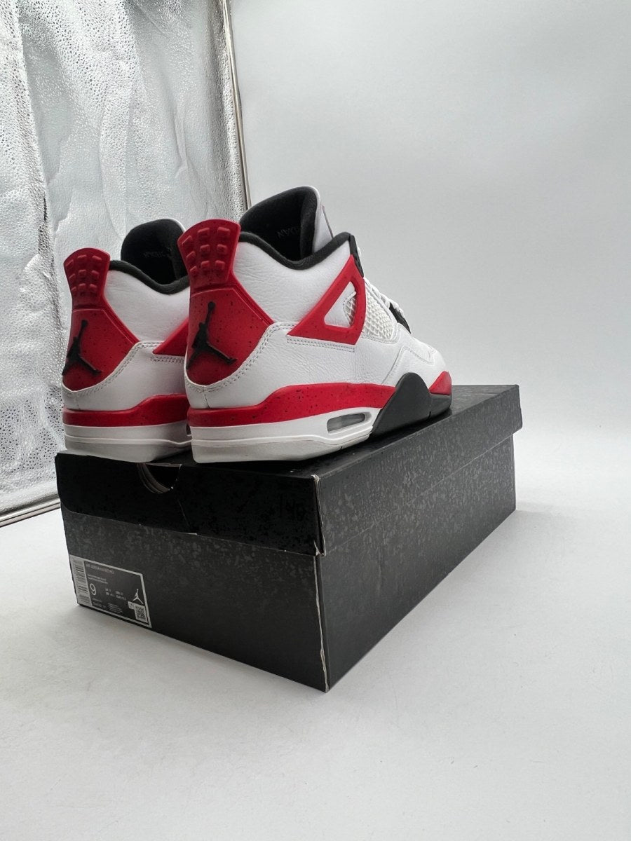 Jordan 4 Retro Red Cement 9 (Lightly Worn Pre-Owned) - Image 3
