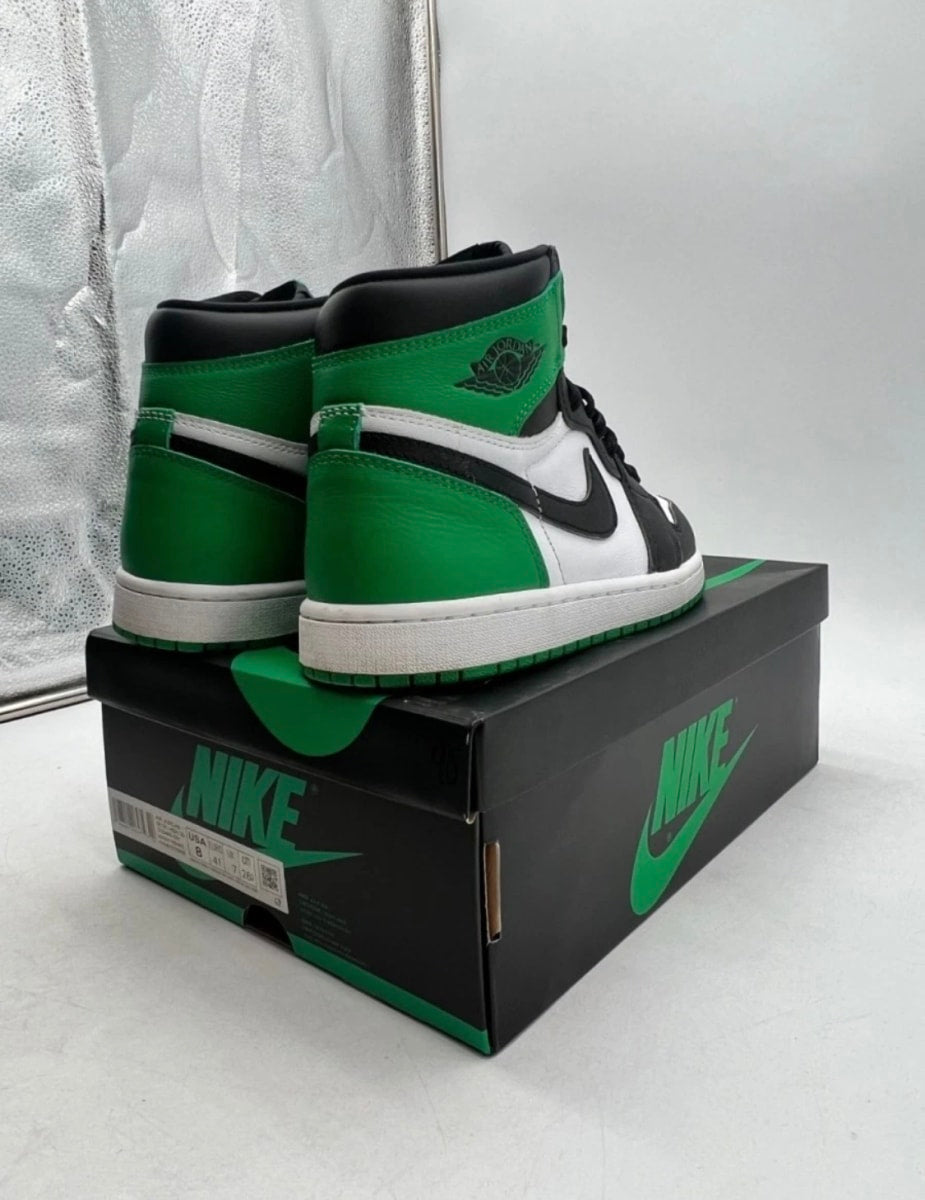Jordan 1 Retro High OG Lucky Green 8 (Lightly Worn Pre-Owned)JordanBlack/Lucky Green-White - Image 5