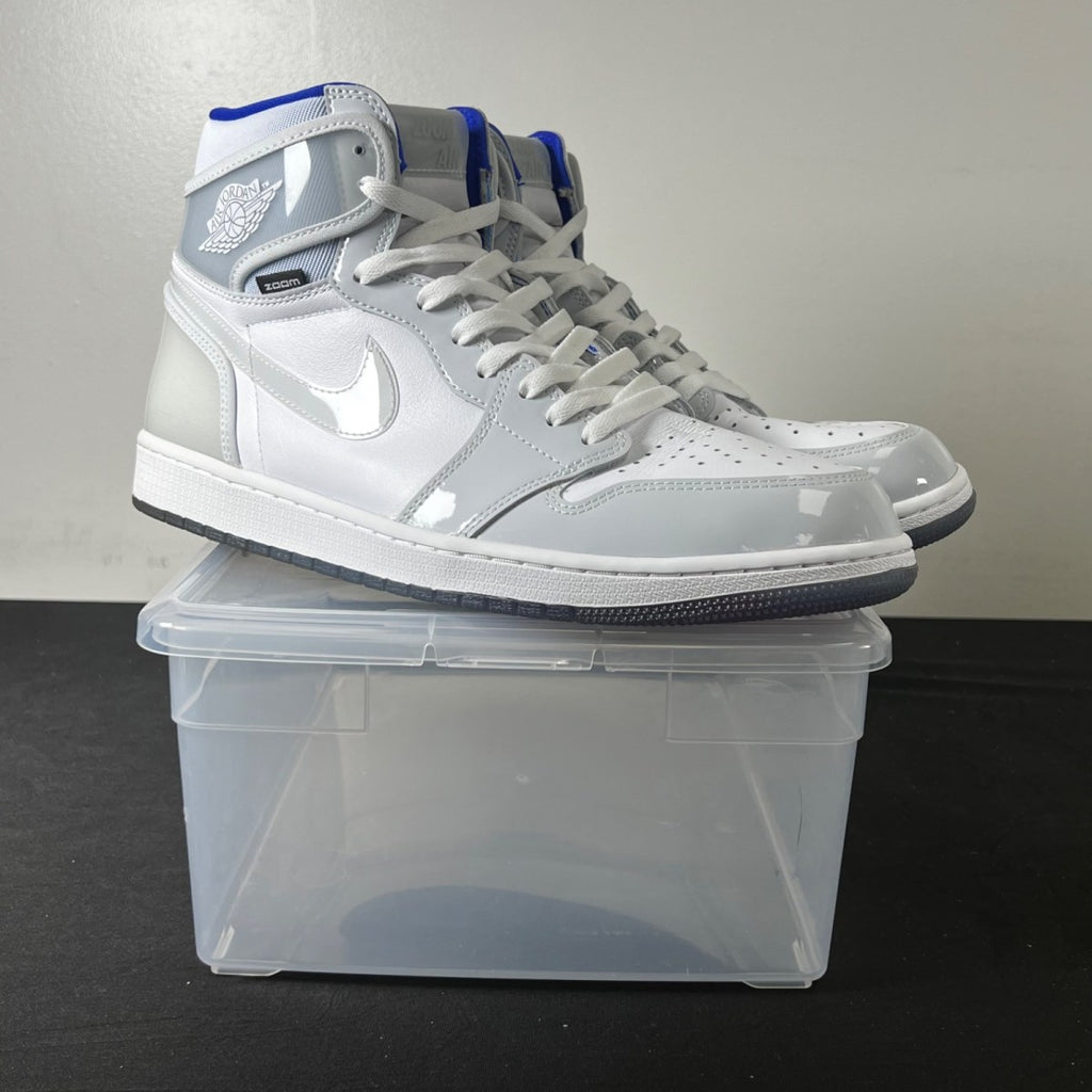 Jordan 1 Retro High Zoom White Racer Blue (Size 13) - Image 1