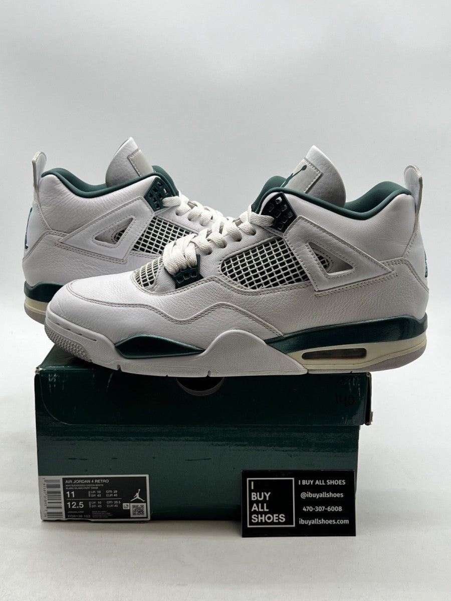 Jordan 4 Retro Oxidized Green 11 (Lightly Worn Pre-Owned) - Image 1