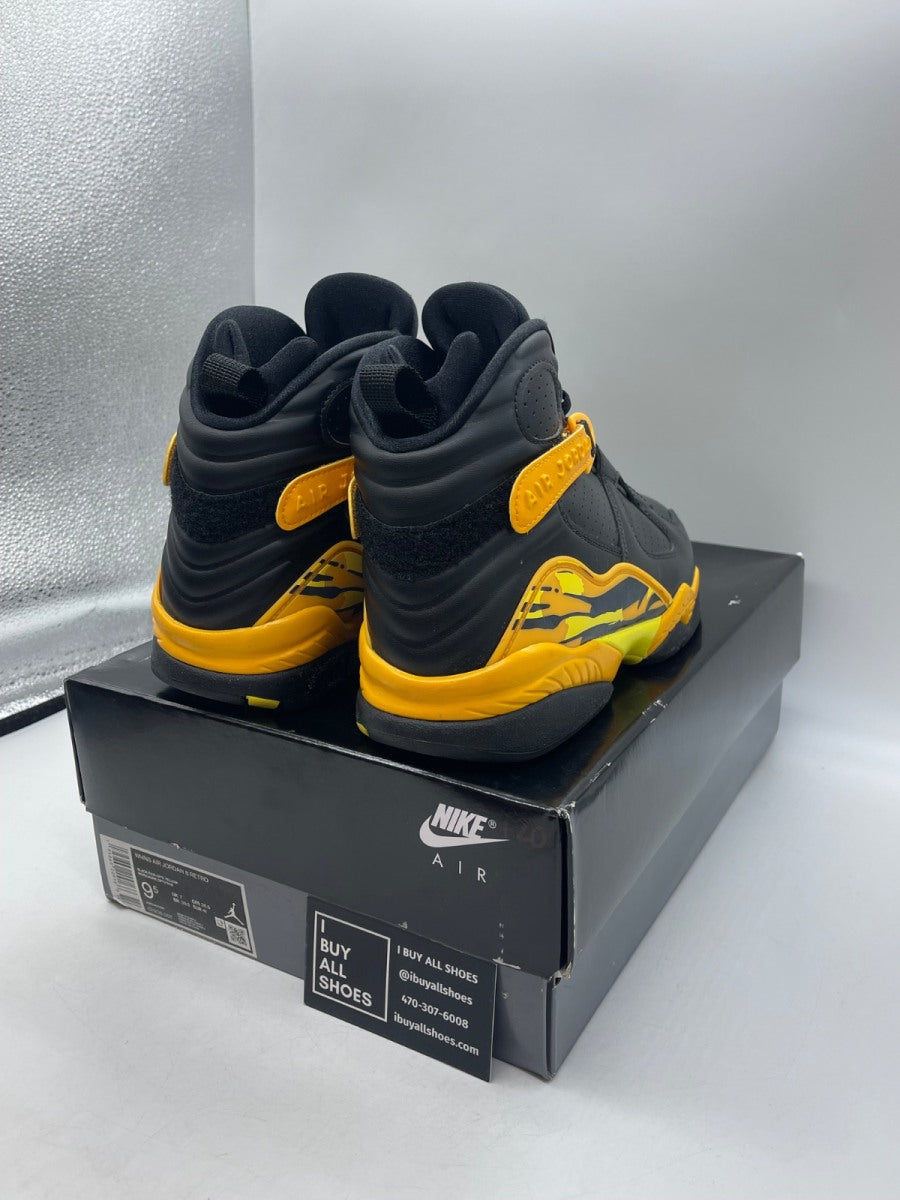 Jordan 8 Retro Taxi Yellow Black (Women's) 9.5W (Moderately Worn Pre-Owned) - Image 5