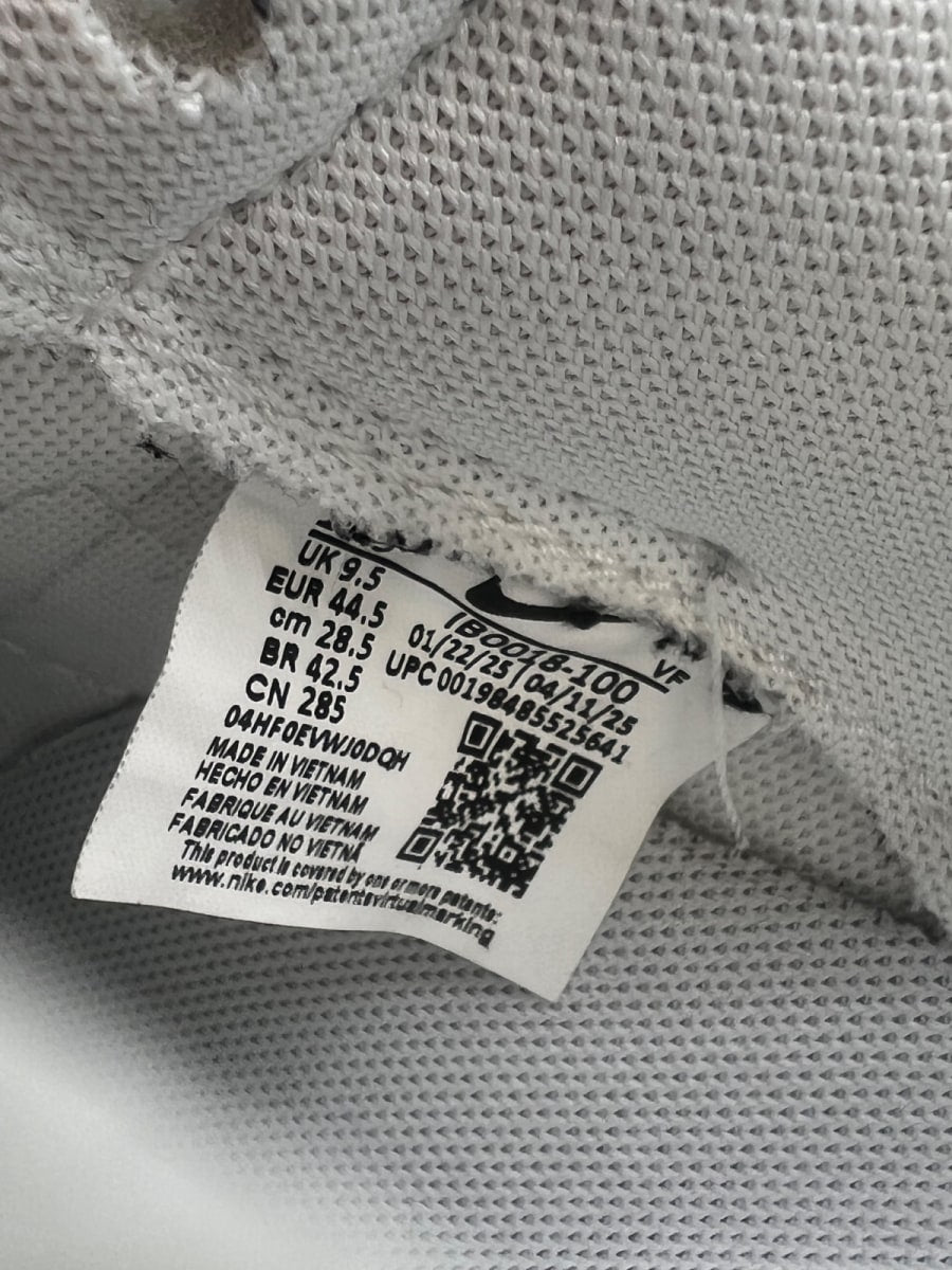 Nike Air Force 1 Low Kobe Bryant Forever White 10.5 (Lightly Worn Pre-Owned) - Image 9