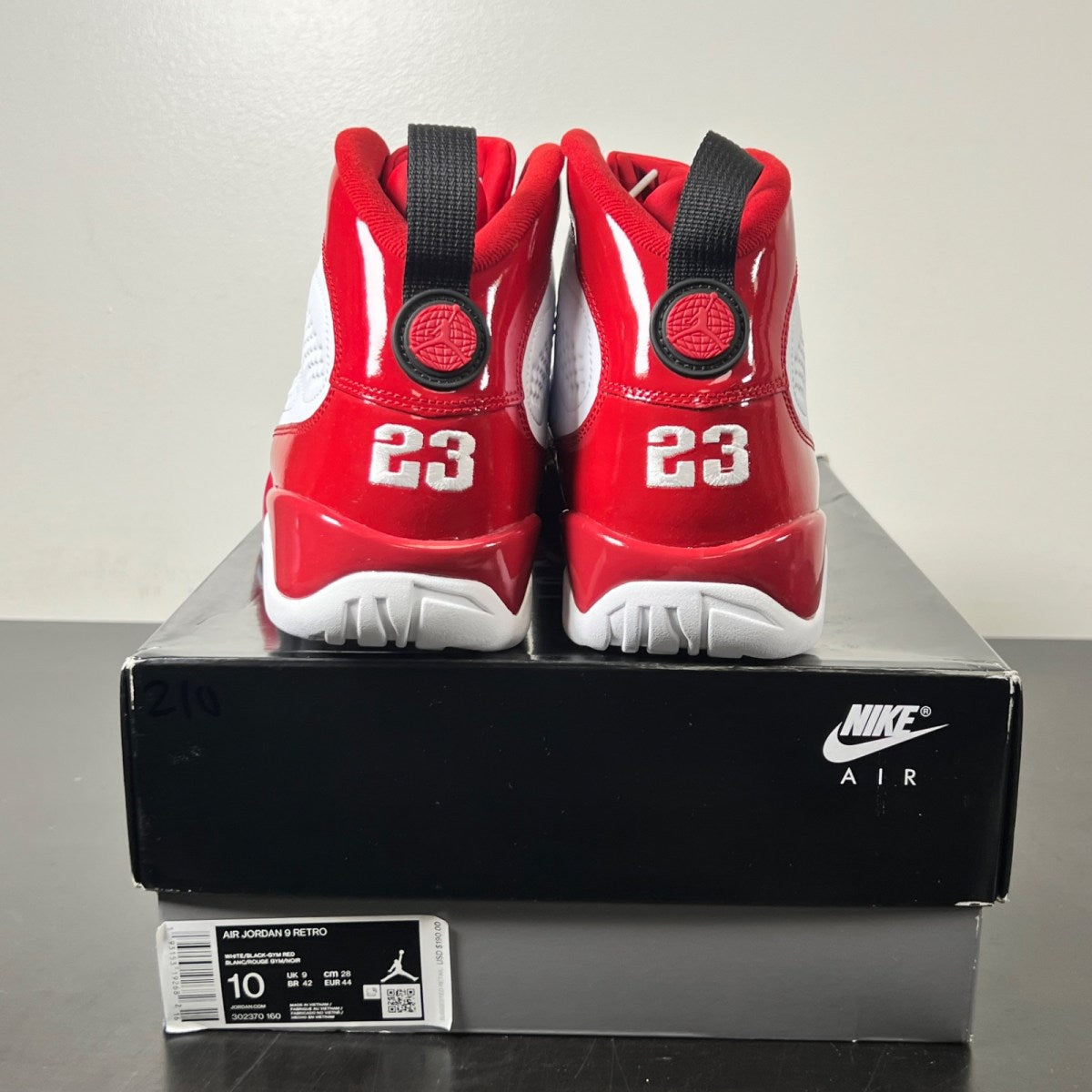 Jordan 9 Retro White Gym Red 10 (New Pre-Owned)Jordan - Image 5