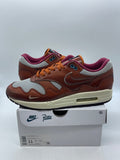 Nike Air Max 1 Patta The Next Wave Dark Russett 11 (Moderately Worn Pre-Owned)NikeDark Russet/Dark Russet-Metallic Silver - Image 1