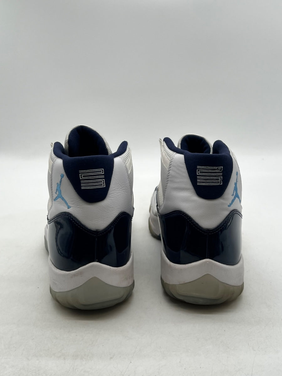 Jordan 11 Retro UNC Win Like 82 13 (Moderately Worn Pre-Owned)JordanWhite/University Blue-Midnight Navy - Image 5