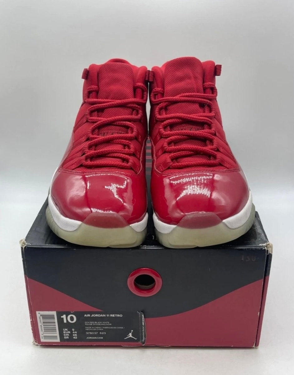 Jordan 11 Retro Win Like 96 10 (Moderately Worn Pre-Owned)JordanGym Red/Black-White - Image 2
