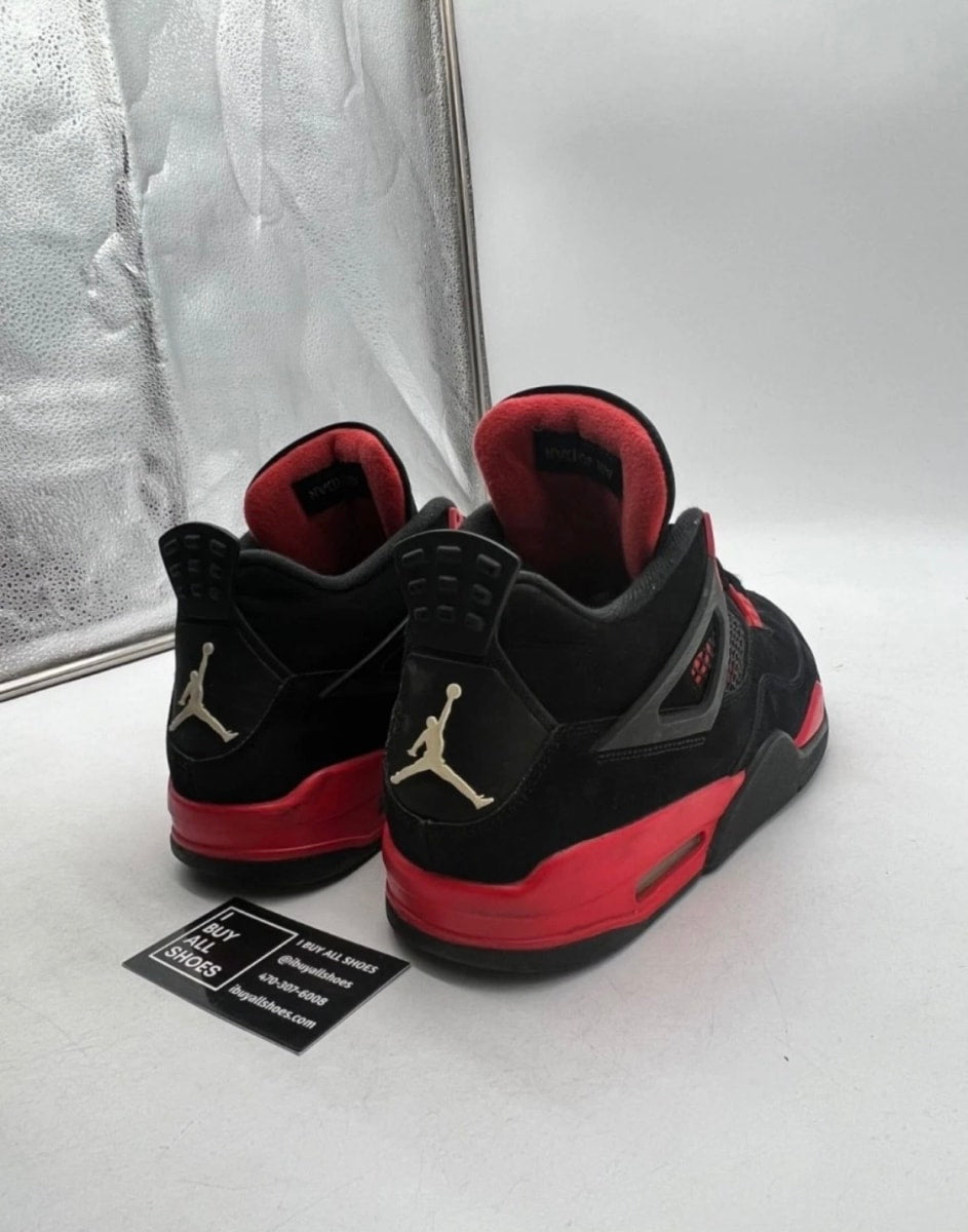 Jordan 4 Retro Red Thunder 10.5 (Heavily Worn Pre-Owned)JordanBlack/Multi-Color-Multi-Color-Crimson - Image 3