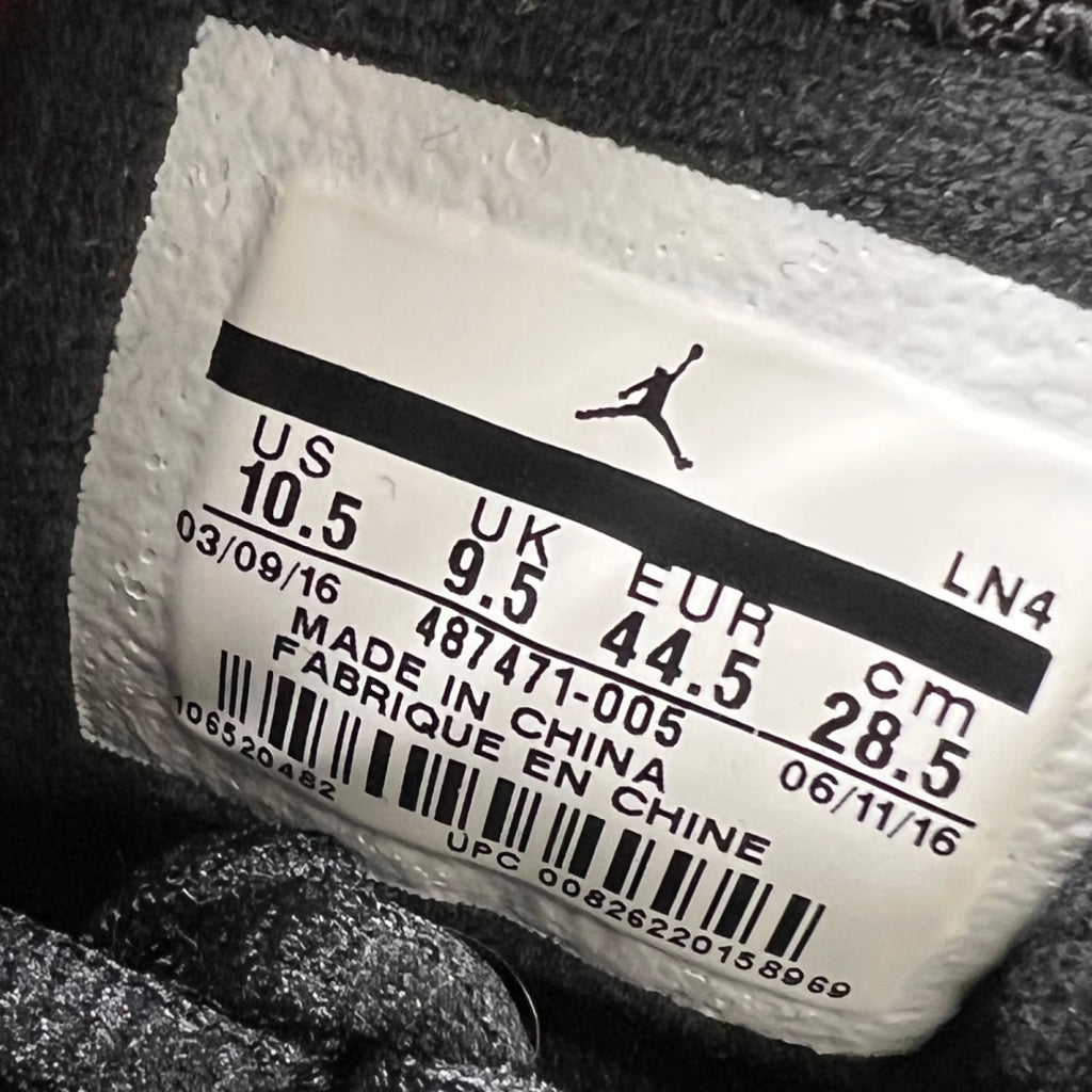 Jordan 14 Retro Indiglo (2016) 10.5 (Lightly Worn Pre-Owned)JordanBlack/White-Indiglo - Image 6