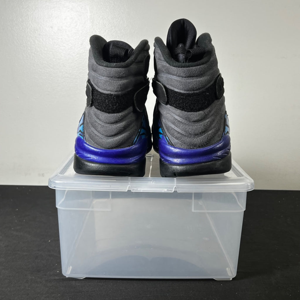 Jordan 8 Retro Aqua (2015) 13 (Heavily Worn Pre-Owned)JordanBlack/Bright Concord-Aqua Tone - Image 4