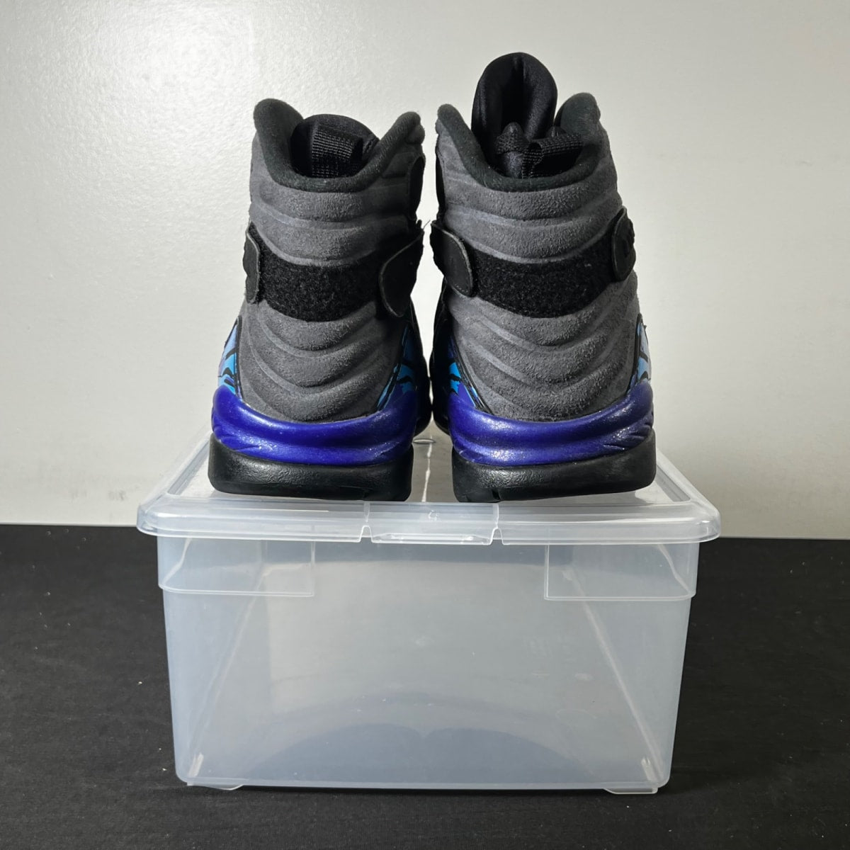 Jordan 8 Retro Aqua (2015) 13 (Heavily Worn Pre-Owned)JordanBlack/Bright Concord-Aqua Tone - Image 4