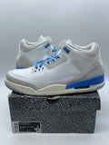 Jordan 3 Retro Lucky Shorts 11.5 (Moderately Worn Pre-Owned)JordanSummit White/Hydrogen Blue-Legend Blue-Photon Dust-Pure Platinum-Sail - Image 1