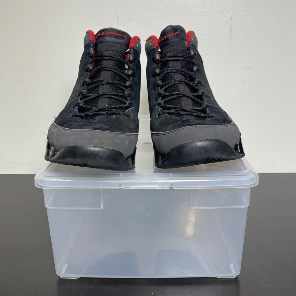 Jordan 9 Retro Charcoal 10 (Moderately Worn Pre-Owned)JordanBlack/Dark Charcoal-True Red - Image 2