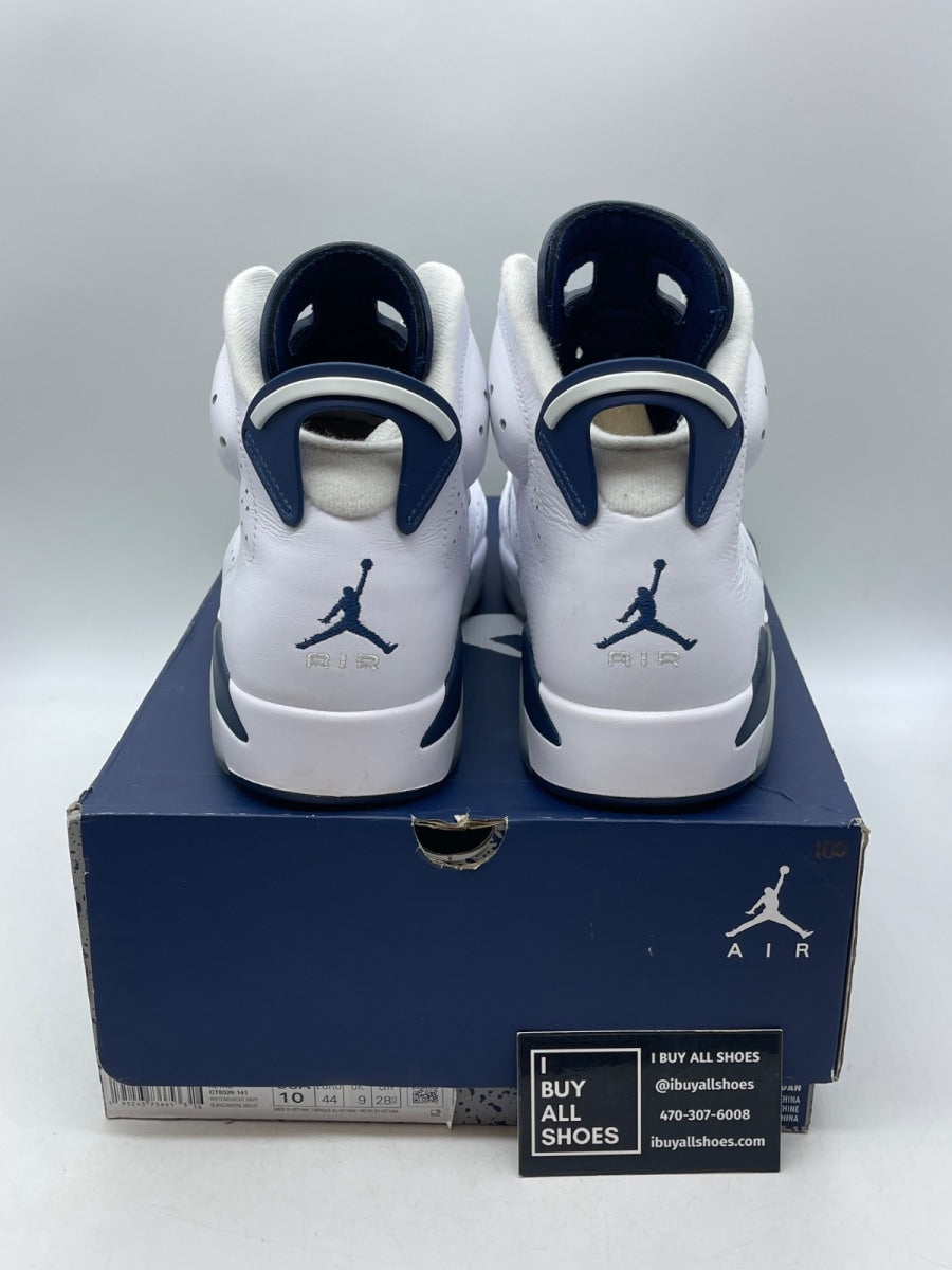 Jordan 6 Retro Midnight Navy (2022) 10 (Moderately Worn Pre-Owned) - Image 3