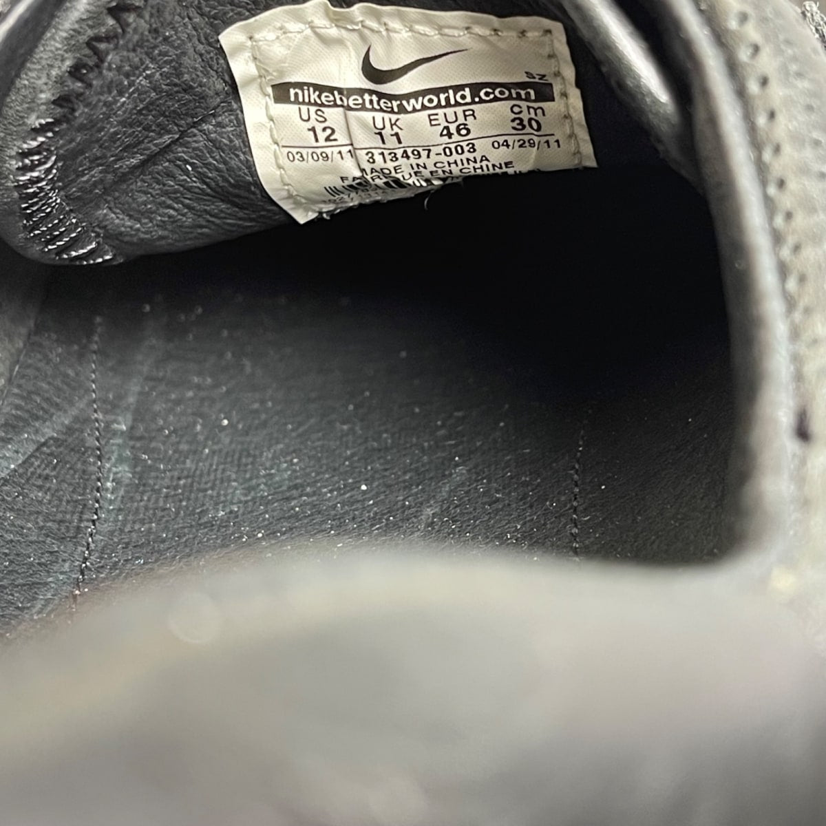 Nike Waffle Racer 3 'Black' (Size 12) - aux
