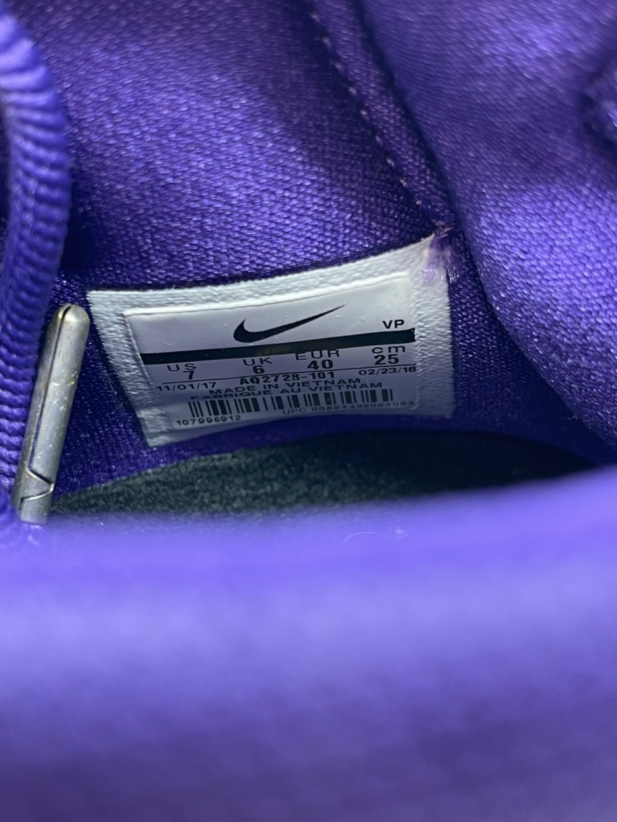 Nike Kobe 1 Protro Think 16 Close Out 7 (Moderately Worn Pre-Owned)NikeWhite/Del Sol-Varsity Purple - Image 8