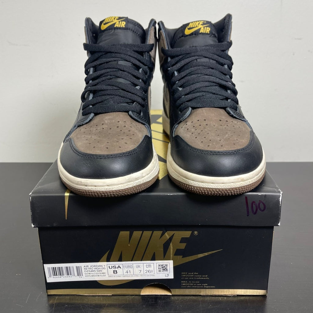 Jordan 1 Retro High OG Palomino 8 (Moderately Worn Pre-Owned)JordanBlack/Metallic Gold/Palomino/Sail - Image 2