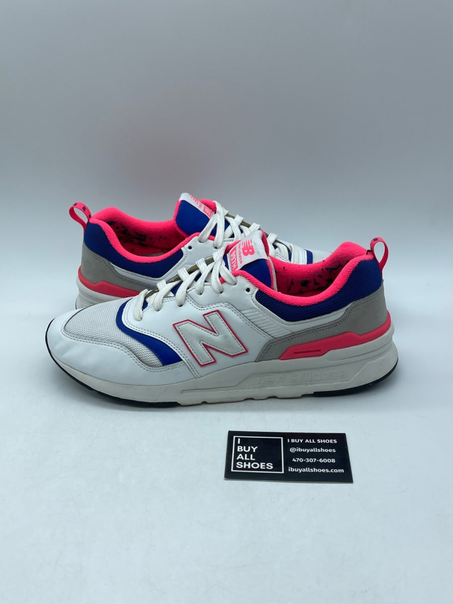 New Balance 997 'White Pink Blue' 10 (Moderately Worn Pre-Owned) - Image 1