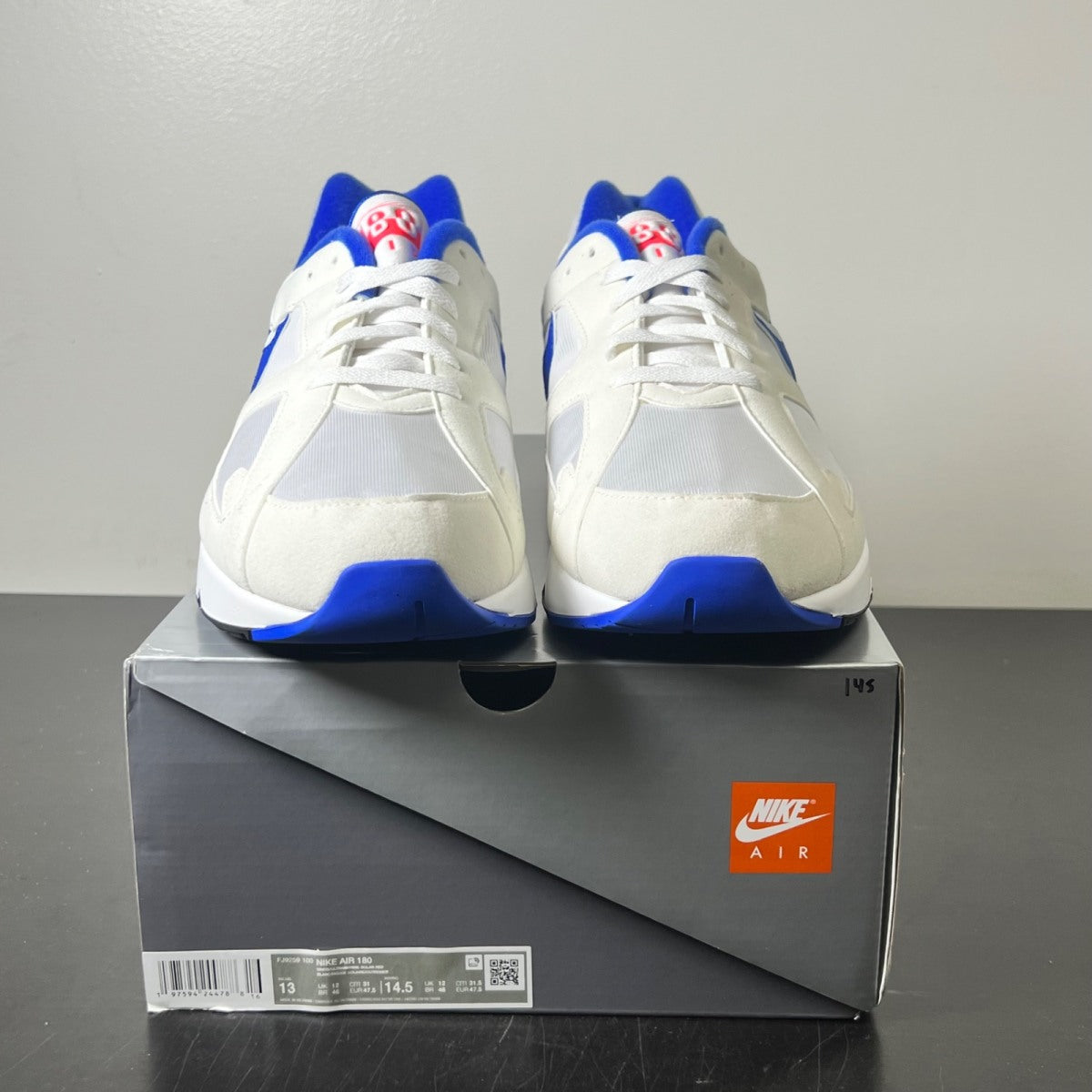 Nike Air Max 180 Ultramarine (2024) 13 (Lightly Worn Pre-Owned)NikeWhite/Ultramarine/Solar Red/Black - Image 2
