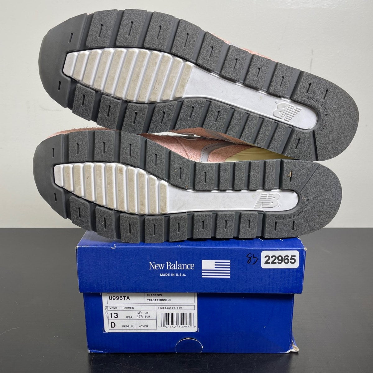 New Balance 996 MiUSA Pink Haze 13 (Moderately Worn Pre-Owned)New BalancePink Haze/Silver - Image 5