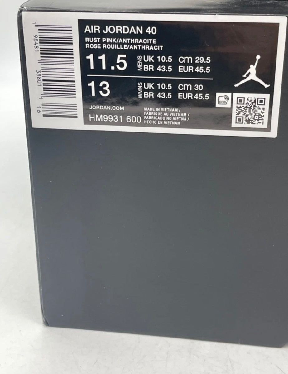 Jordan 40 Dusty Rose 11.5 (Lightly Worn Pre-Owned)JordanLight Arctic Pink/Anthracite/Black - Image 7