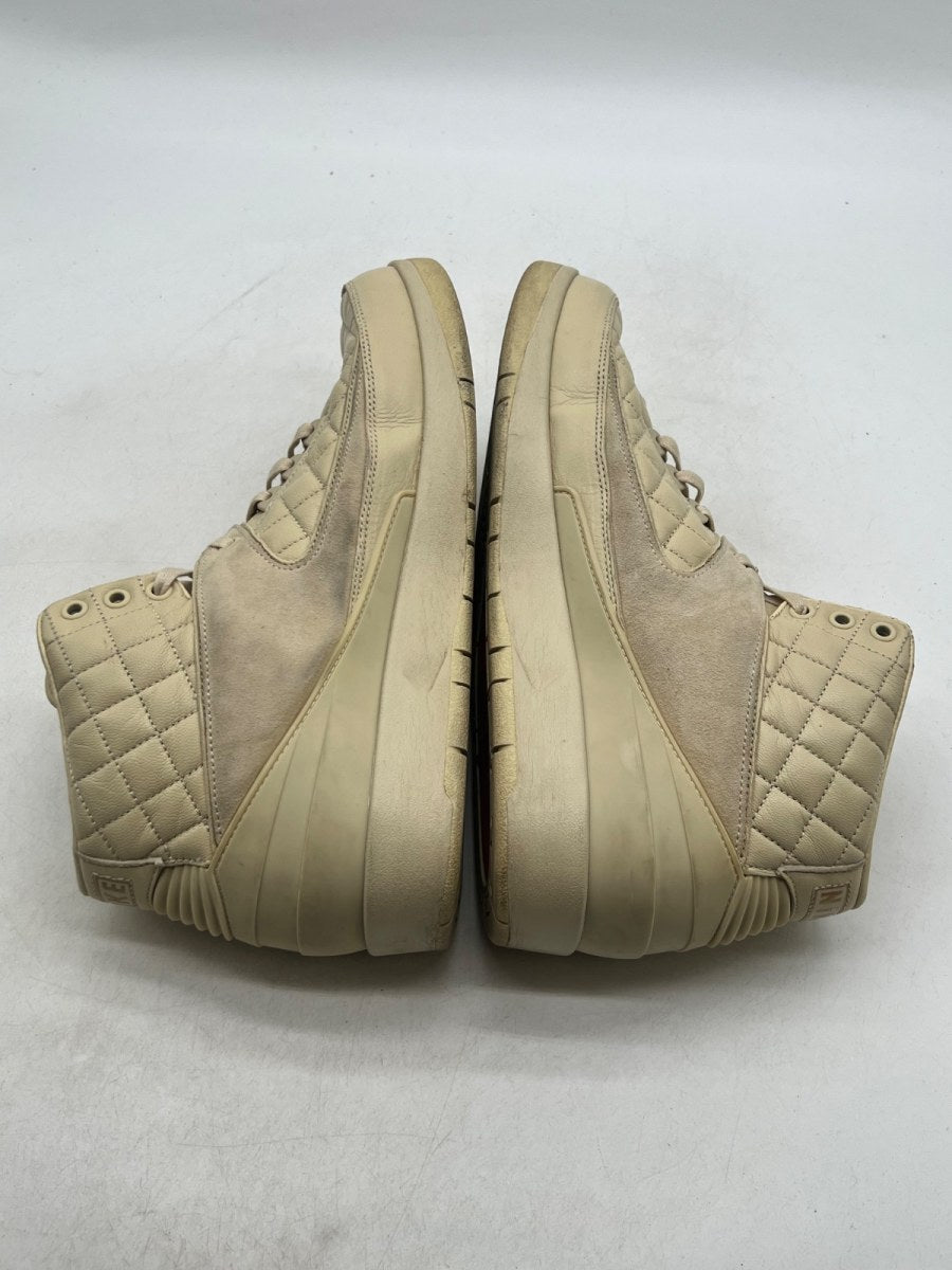 Jordan 2 Retro Just Don Beach 12 (Moderately Worn Pre-Owned)JordanBeach/Metallic Gold-University Red - Image 8