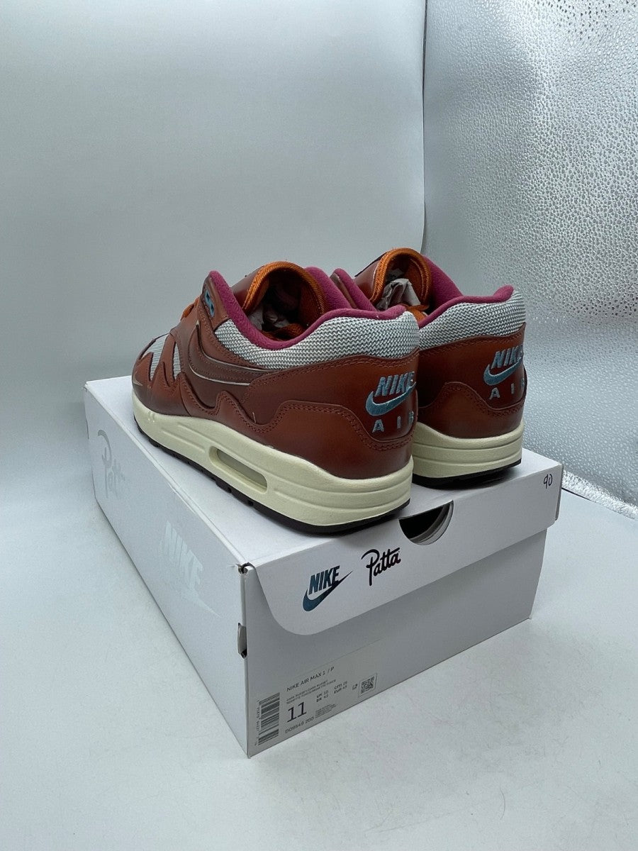 Nike Air Max 1 Patta The Next Wave Dark Russett 11 (Moderately Worn Pre-Owned)NikeDark Russet/Dark Russet-Metallic Silver - Image 4