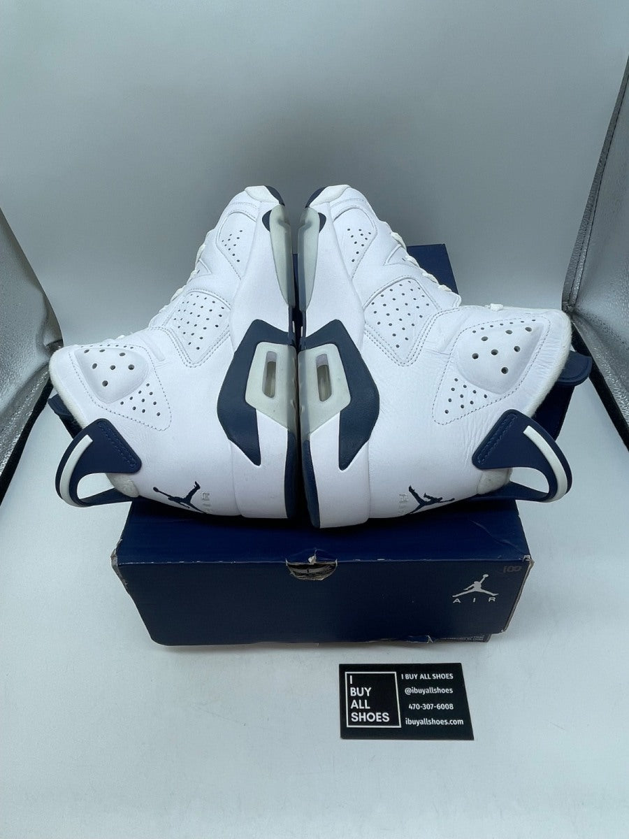 Jordan 6 Retro Midnight Navy (2022) 10 (Moderately Worn Pre-Owned) - Image 6