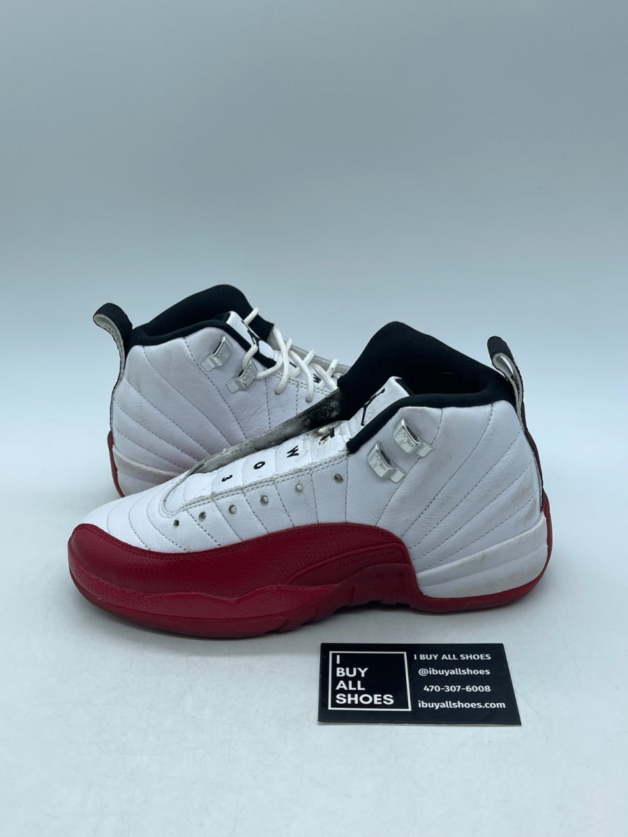 Jordan 12 Retro Cherry (2023) (GS) 4.5Y (Heavily Worn Pre-Owned) - Image 1