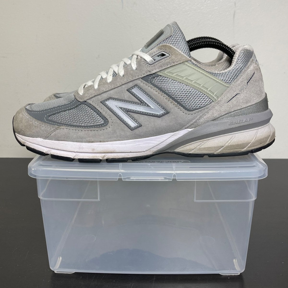 New Balance 990v3 MiUSA Grey 9 (Moderately Worn Pre-Owned)New BalanceGrey/White - Image 3