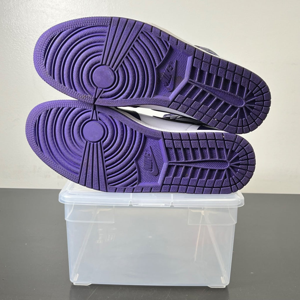Jordan 1 Retro High Court Purple White 13 (Lightly Worn Pre-Owned)JordanCourt Purple/White-Black - Image 5